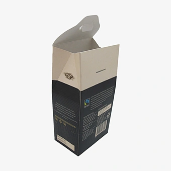 Custom Luxury Printed Coffee Bean Packaging Square Bottom Recyclable Paper Box 200g 500g 1kg Coffee Box